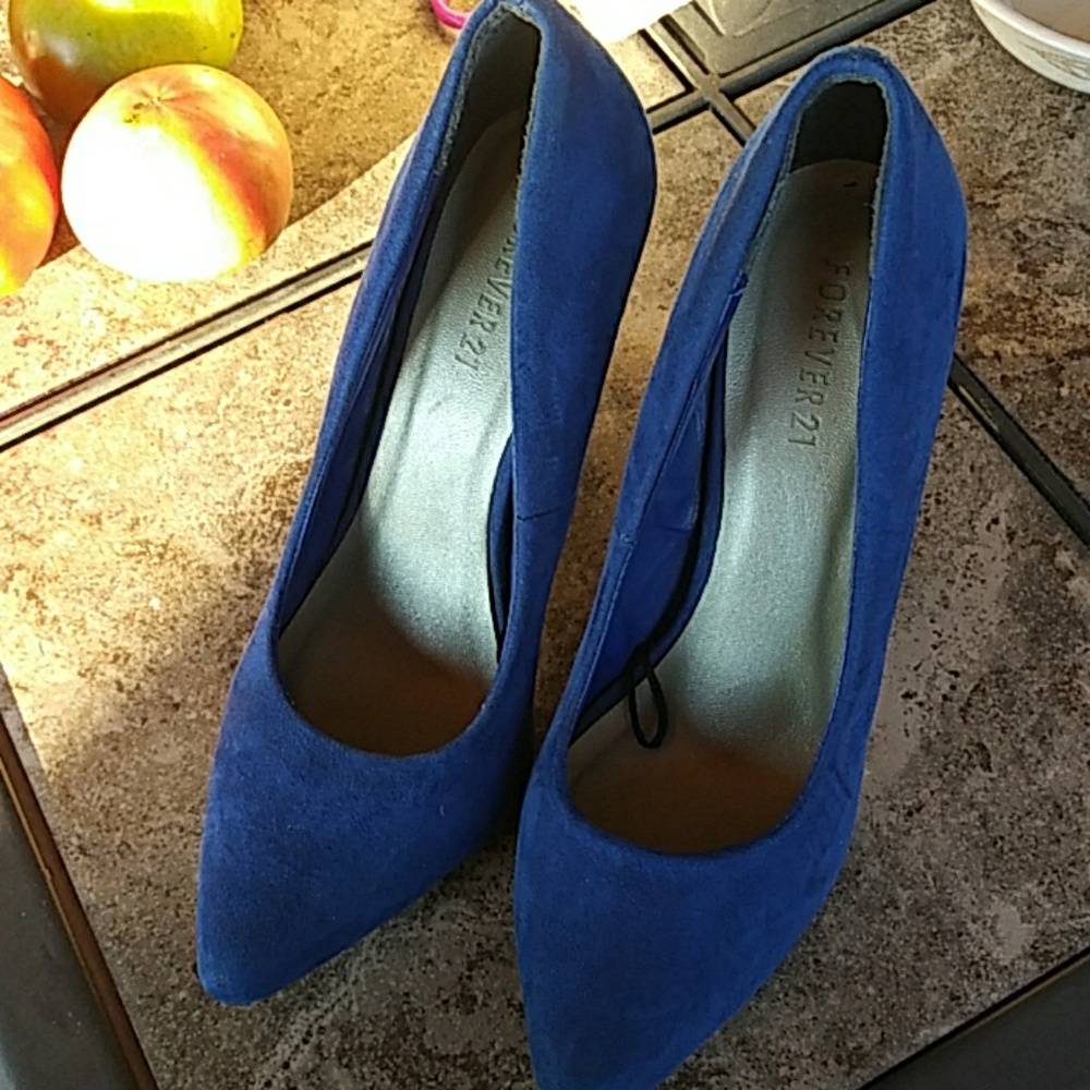 Royal blue heels